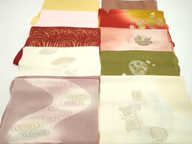 平和屋着物★和装小物 帯揚げ10枚セット 丹後ちりめん 正絹 逸品 CABA9242ju