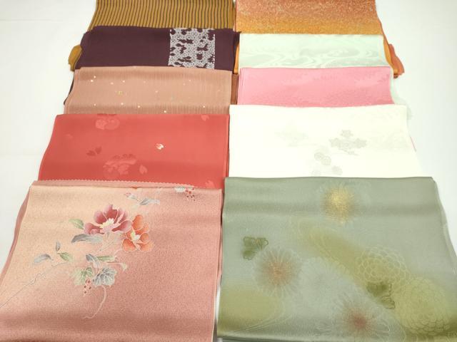 平和屋着物★和装小物 帯揚げ10枚セット 正絹 逸品 CABA9244ju