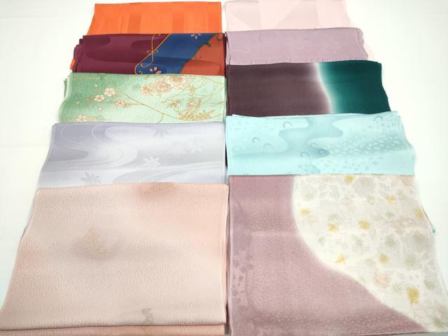 平和屋着物★和装小物 帯揚げ10枚セット 正絹 逸品 CABA9251ju