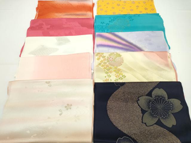 平和屋着物★和装小物 帯揚げ10枚セット 丹後ちりめん 正絹 逸品 CABA9261ju