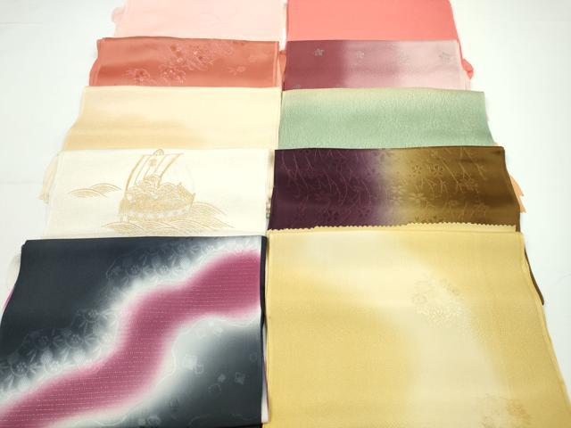 平和屋着物★和装小物 帯揚げ10枚セット 丹後ちりめん 正絹 逸品 CABA9268ju