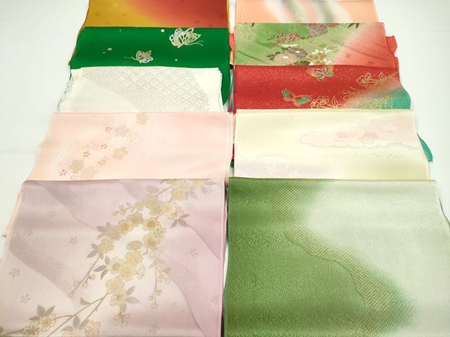 平和屋着物★和装小物 帯揚げ10枚セット 丹後ちりめん 正絹 逸品 CABA9270ju