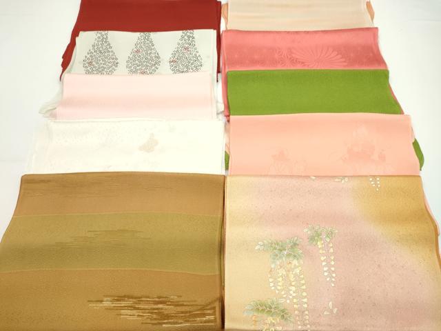 平和屋着物★和装小物 帯揚げ10枚セット 正絹 逸品 CABA9278ju