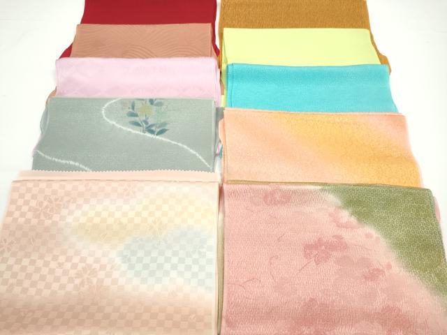 平和屋着物★和装小物 帯揚げ10枚セット 正絹 逸品 CABA9280ju