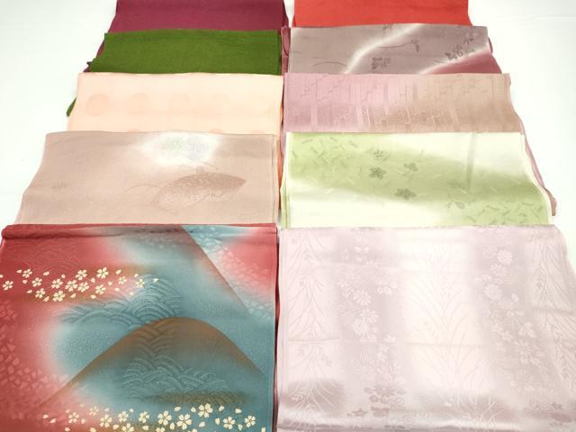 平和屋着物★和装小物 帯揚げ10枚セット 正絹 逸品 CABA9281ju