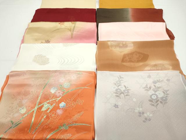 平和屋着物★和装小物 帯揚げ10枚セット 正絹 逸品 CABA9287ju