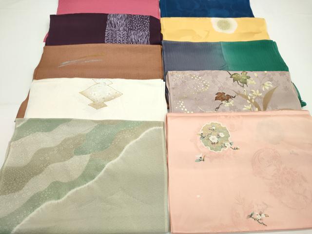 平和屋着物★和装小物 帯揚げ10枚セット 正絹 逸品 CABA9290ju