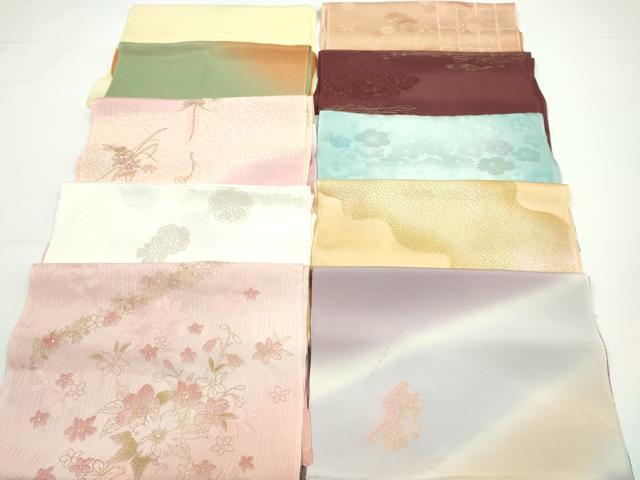 平和屋着物★和装小物 帯揚げ10枚セット 正絹 逸品 CABA9294ju