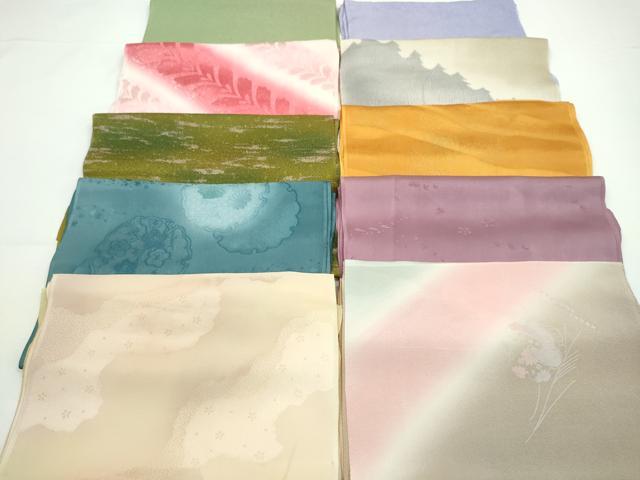 平和屋着物★和装小物 帯揚げ10枚セット 正絹 逸品 CABA9295ju
