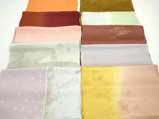 平和屋着物★和装小物 帯揚げ10枚セット 丹後ちりめん 正絹 逸品 CABA9299ju