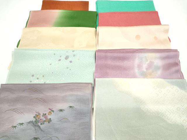 平和屋着物★和装小物 帯揚げ10枚セット 正絹 逸品 CABA9314ju