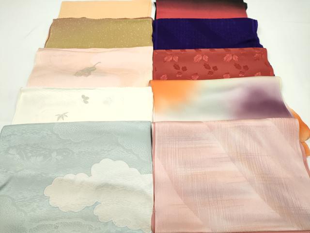 平和屋着物★和装小物 帯揚げ10枚セット 正絹 逸品 CABA9322ju