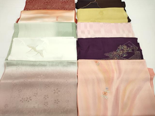 平和屋着物★和装小物 帯揚げ10枚セット 正絹 逸品 CABA9325ju