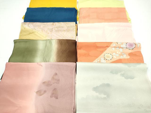 平和屋着物★和装小物 帯揚げ10枚セット 正絹 逸品 CABA9329ju