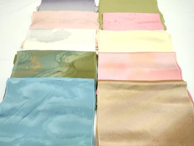 平和屋着物★和装小物 帯揚げ10枚セット 丹後ちりめん 正絹 逸品 CABA9330ju