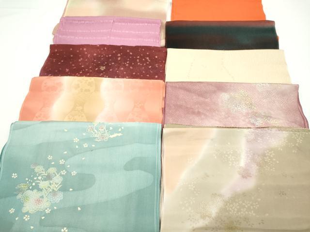 平和屋着物★和装小物 帯揚げ10枚セット 正絹 逸品 CABA9331ju