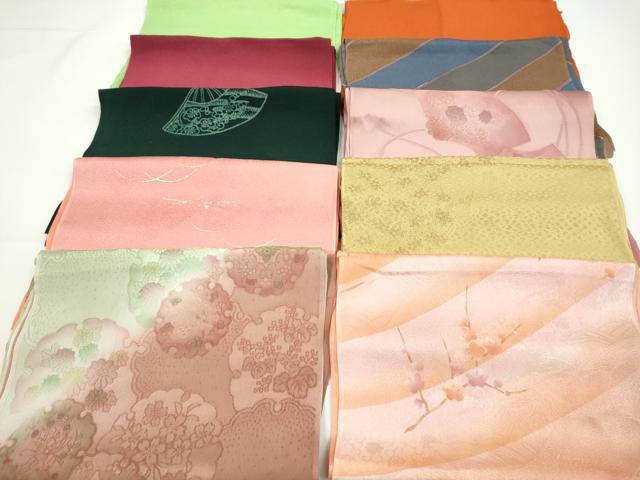 平和屋着物★和装小物 帯揚げ10枚セット 正絹 逸品 CABA9334ju