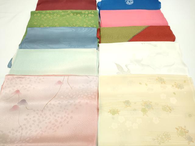 平和屋着物★和装小物 帯揚げ10枚セット 正絹 逸品 CABA9336ju