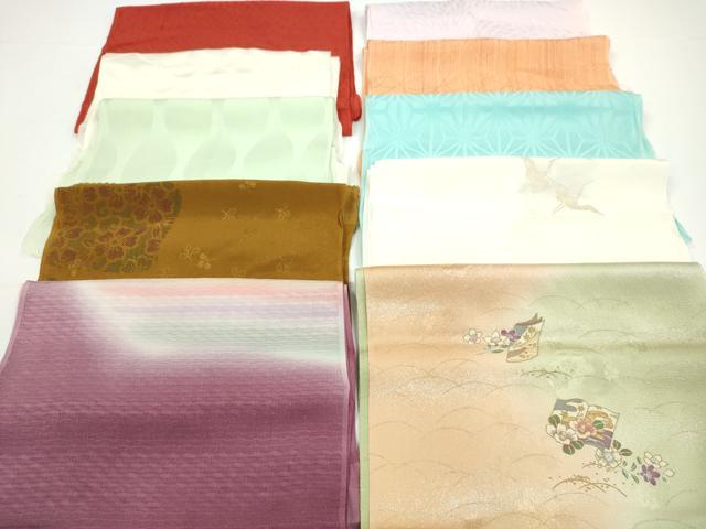 平和屋着物★和装小物 帯揚げ10枚セット 正絹 逸品 CABA9340ju
