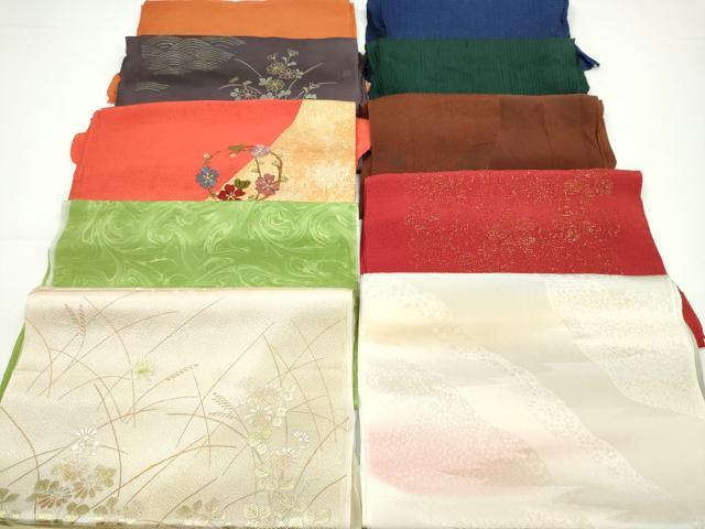 平和屋着物★和装小物 帯揚げ10枚セット 正絹 逸品 CABA9341ju