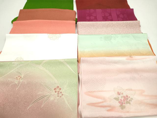 平和屋着物★和装小物　帯揚げ10枚セット　丹後ちりめん　正絹　逸品　CABA9239ju 平和屋着物☆和装小物 帯揚げ10枚セット 丹後ちりめん 本金糸 正絹 逸品