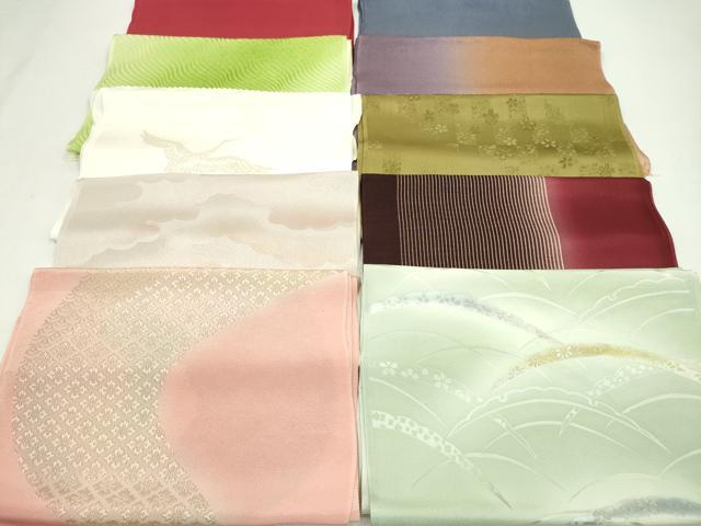 平和屋着物★和装小物　帯揚げ10枚セット　丹後ちりめん　正絹　逸品　CABA9440ju 平和屋着物☆和装小物 帯揚げ10枚セット 丹後ちりめん 正絹 逸品