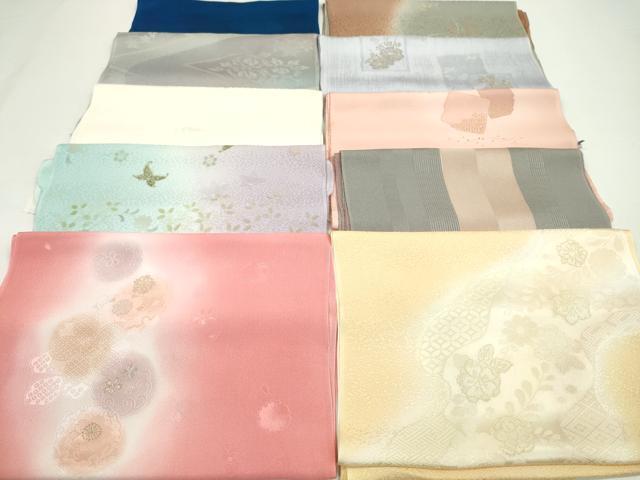 平和屋着物★和装小物 帯揚げ10枚セット 丹後ちりめん 正絹 逸品 CABA9441ju