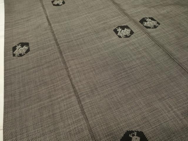 平和屋着物●本場大島紬 9マルキ 泥染め 有栖川文様 岸田恵光作 ますいわ屋扱い 証紙付き 正絹 逸品 CABA9687gh