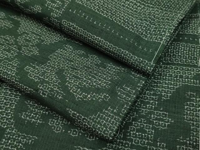 平和屋着物○結城紬 80亀甲 有栖川 正絹 逸品 未使用 CABA9699gh