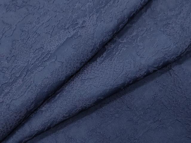 平和屋着物●藍造り国選定無形文化財　藍師・佐藤昭人　藍工房　色無地　吉祥地紋　鉄紺色　正絹　逸品　CABA9726gh 平和屋着物○藍造り国選定無形文化財 藍師・佐藤昭人