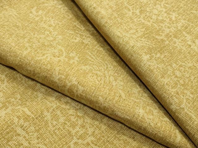 平和屋着物●上質な紬 鳳凰花唐草文 正絹 逸品 CABA9795gh
