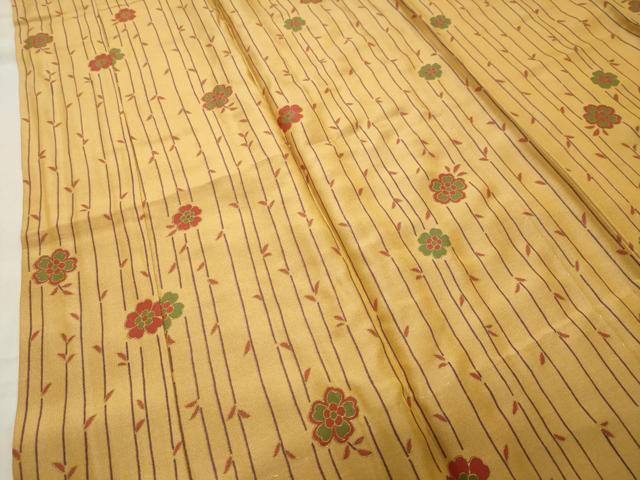 平和屋着物●長襦袢 無双仕立て 舞桜文 金彩 正絹 逸品 CABA9873gh