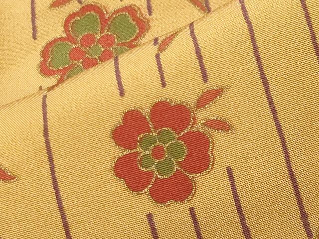 平和屋着物●長襦袢 無双仕立て 舞桜文 金彩 正絹 逸品 CABA9873gh