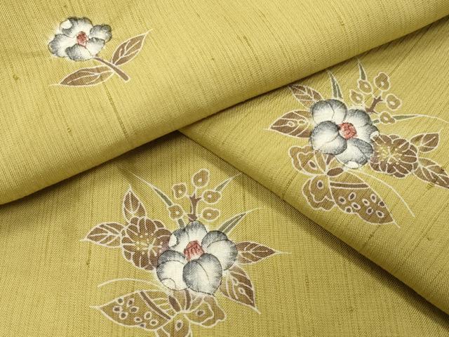 平和屋着物●上質な小紋　紬地　絞り　辻が花　ロング丈　正絹　逸品　CABA9931gh 平和屋着物○上質な小紋 紬地 絞り 辻が花 ロング丈 正絹 逸品 CABA9931gh