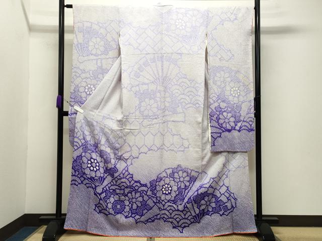 平和屋着物●豪華振袖　総絞り　檜扇花文　正絹　逸品　CABA8099ut 平和屋着物○豪華振袖 総絞り 檜扇花文 正絹 逸品 CABA9958gh