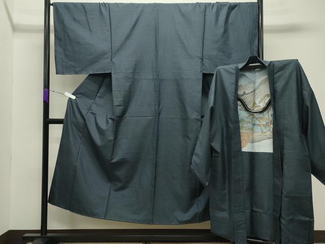 平和屋着物●男性 本場大島紬 アンサンブル 100亀甲 総詰め 正絹 逸品 未使用 CABB0046gh