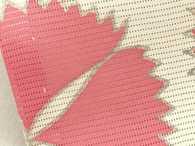平和屋着物*夏物 訪問着 絽 駒刺繍 立波花文 銀彩 正絹 逸品 未使用 CABB0127gh