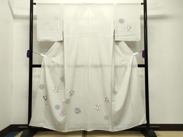 平和屋着物*夏物 訪問着 絽 花丸文 蛍暈し 正絹 逸品 CABB0130gh