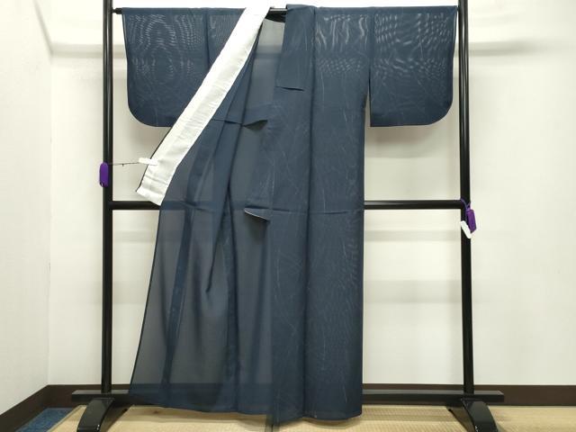 平和屋着物*夏物 小紋 絽 吉祥文 正絹 逸品 CABB0137gh