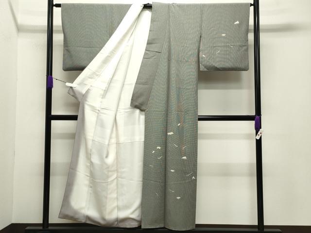 平和屋着物●訪問着 角通し 溢れ松葉笹文 金彩 正絹 逸品 CABB0178gh