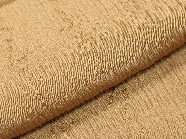 平和屋着物●長襦袢 無双仕立て 文字地紋 江戸茶色 正絹 逸品 CABB0206gh