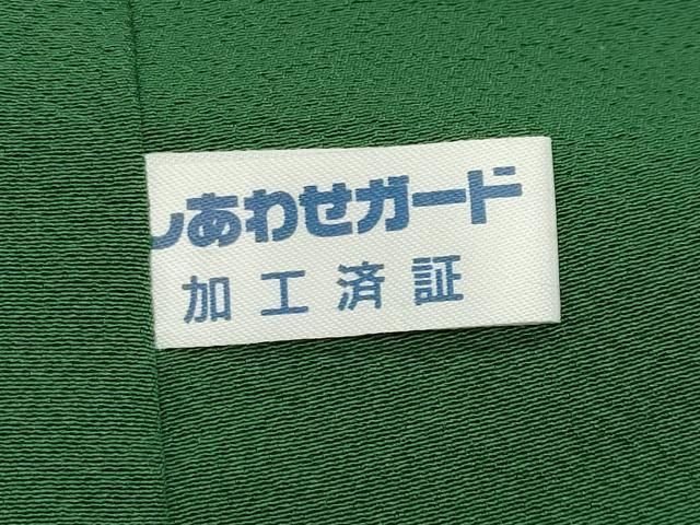平和屋着物●上質な色無地 常磐色 正絹 逸品 CABB0226gh