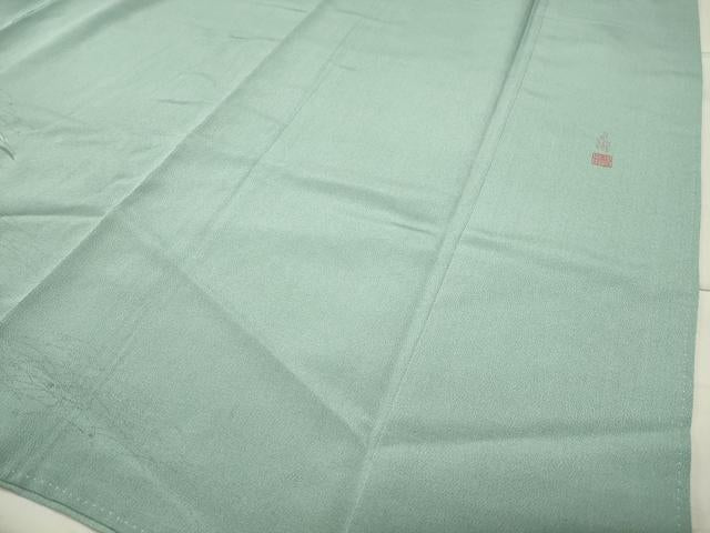 平和屋着物●松尾光琳 色留袖 花うさぎ 銀彩 鬼しぼ縮緬 正絹 逸品 CABB0239gh