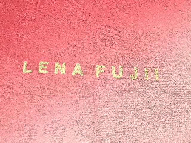 平和屋着物●豪華振袖 LENA FUJII 藤井リナ 刺繍 舞蝶梅文 暈し染め 金彩 正絹 逸品 CABB0273gh