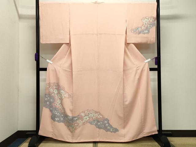平和屋着物●訪問着 辻が花 絞り 正絹 逸品 CABB0274gh