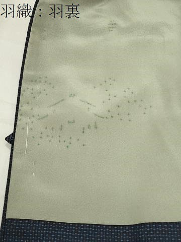 平和屋着物●男性 本場大島紬 アンサンブル 80亀甲 総詰め 正絹 逸品 CABB0302gh
