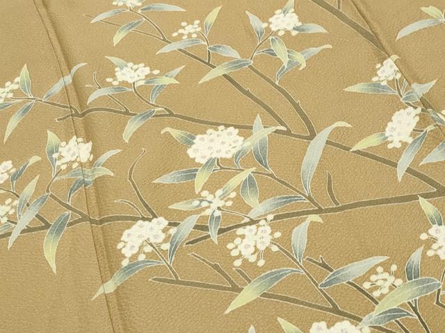 平和屋着物●訪問着 友禅 作家物 枝花文 暈し染め 正絹 逸品 CABB0320gh