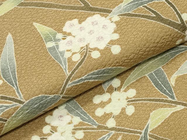 平和屋着物●訪問着 友禅 作家物 枝花文 暈し染め 正絹 逸品 CABB0320gh