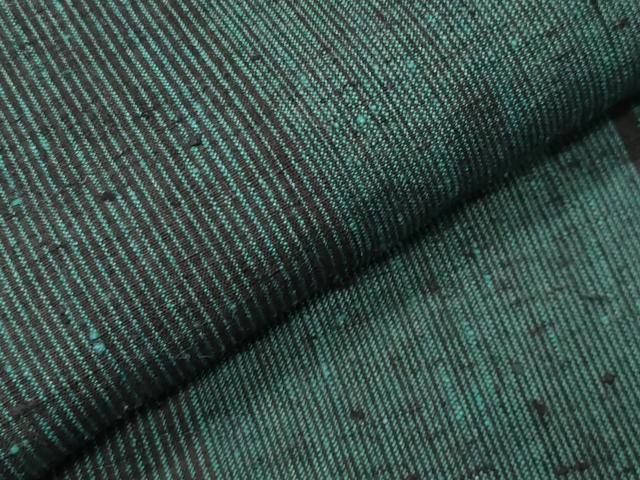 平和屋着物●本場結城紬 重要無形文化財 80亀甲 間道 正絹 逸品 CABB0333gh
