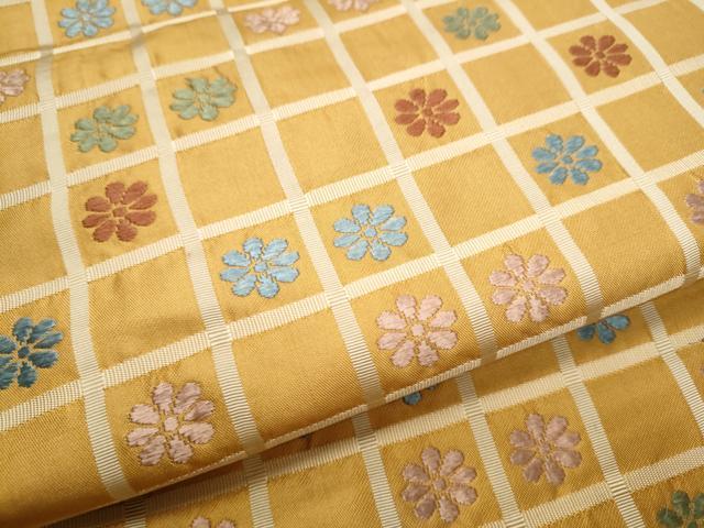 平和屋着物●九寸名古屋帯 唐織 吉野間道 正絹 逸品 CABB0548hy